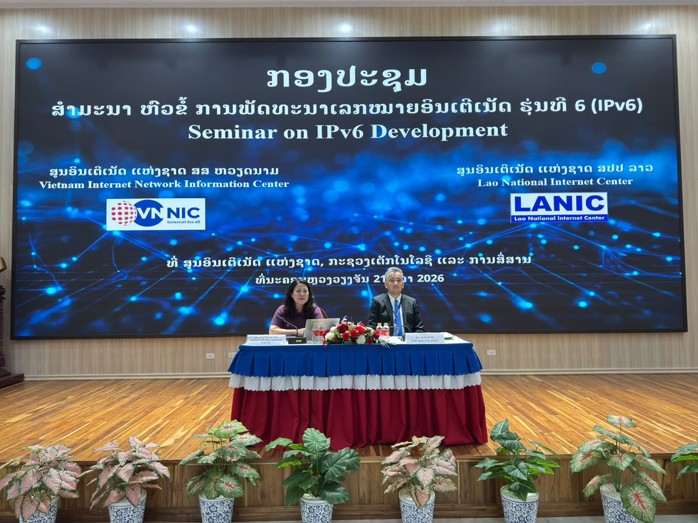 ສູນອິນເຕີເນັດແຫ່ງຊາດ ຈັດສຳມະນາກ່ຽວກັບການພັດທະນາເລກໝາຍອິນເຕີເນັດຮຸ່ນທີ 6 (IPv6)
